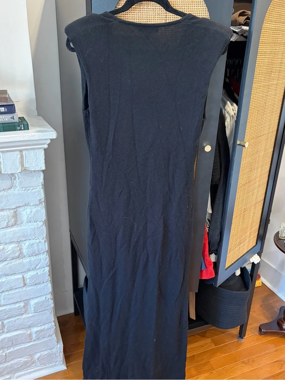 J.Crew black cashmere maxi dress